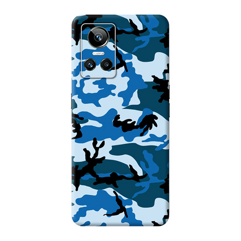 Blue Camo Skin For Realme