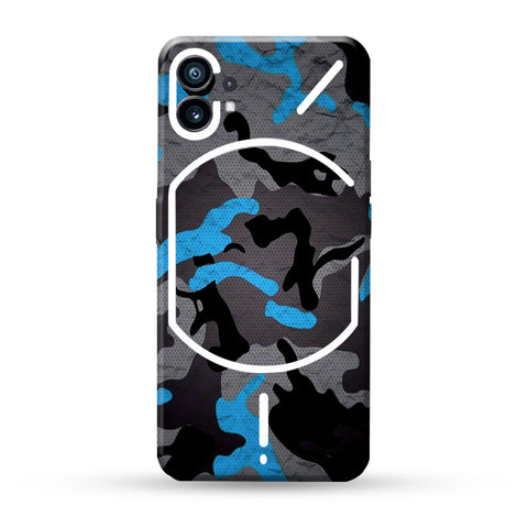 Blue Pattern Camo Skin For Nothing Phone
