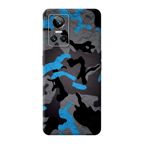 Blue Pattern Camo Skin For Realme