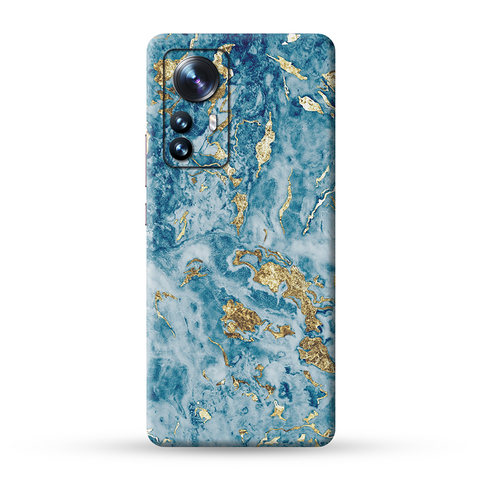 Blue Gold Marble Skin For Redmi