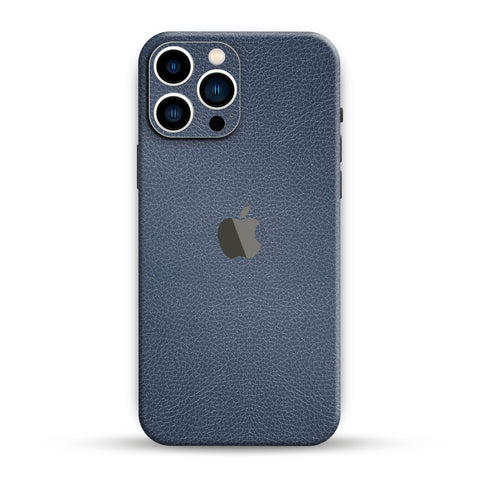 Blue Leather Skin For iPhone