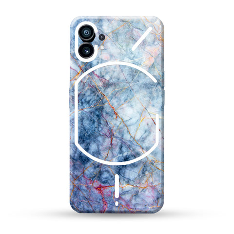 Blue Stripped Marble Skin For Nothing Phone