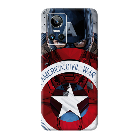 Captain Shield Skin For Realme