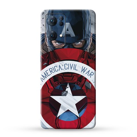 Captain Shield Skin For Oppo