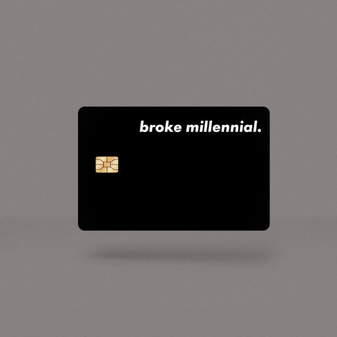 Broke Minimal Skin For Credit Card