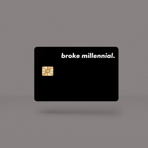 Broke Minimal Skin For Credit Card