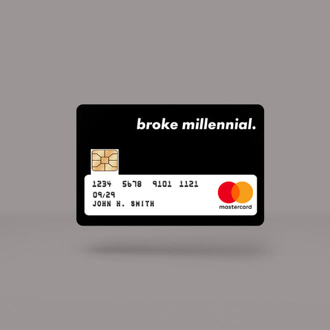 Broke Minimal Skin For Credit Card