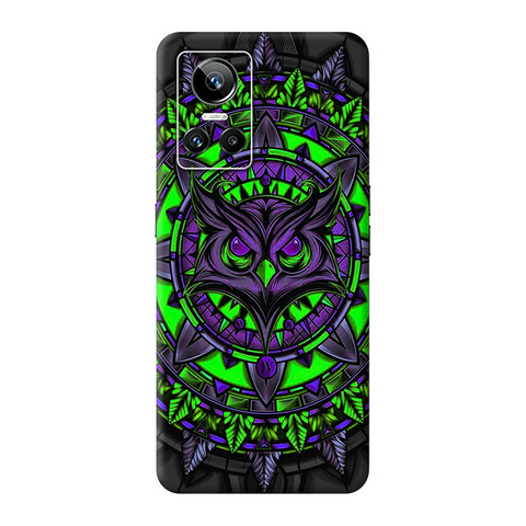 Mighty Owl Green Skin For Realme