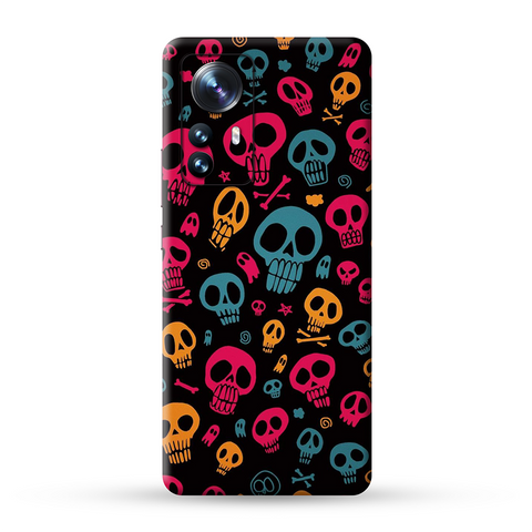 Neon Skulls Skin For Redmi