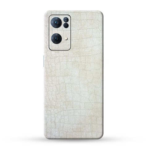 Off White Crocodile Skin For Oppo