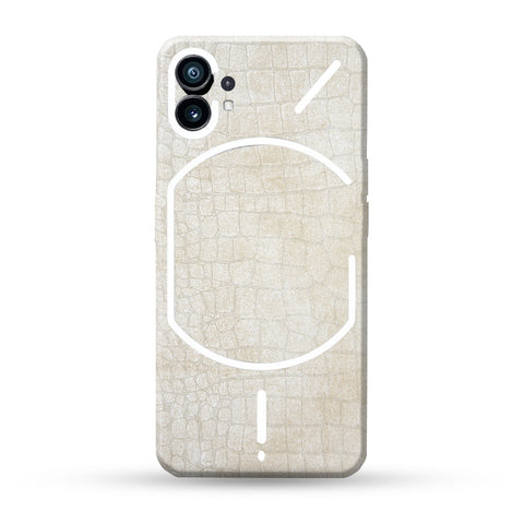 Off White Crocodile Skin For Nothing Phone