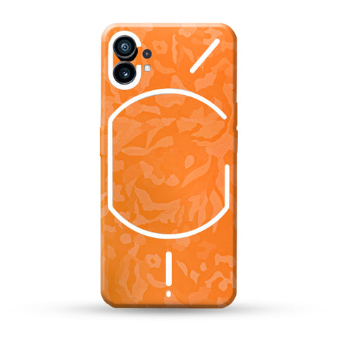 Orange Camo Texture Skin For Nothing Phone