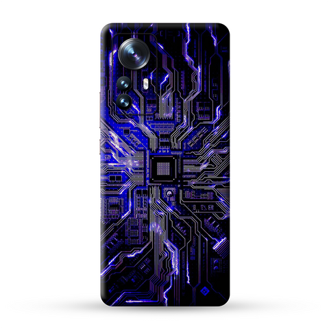 Purple Circuit Skin For Redmi