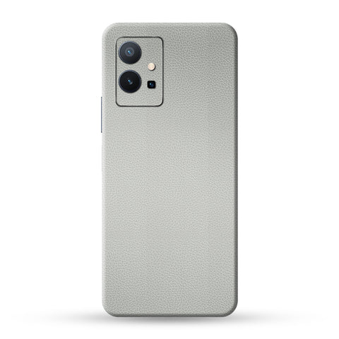 Silver Leather Skin For Vivo