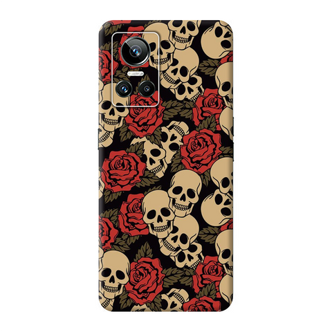 Skull & Roses Skin For Realme