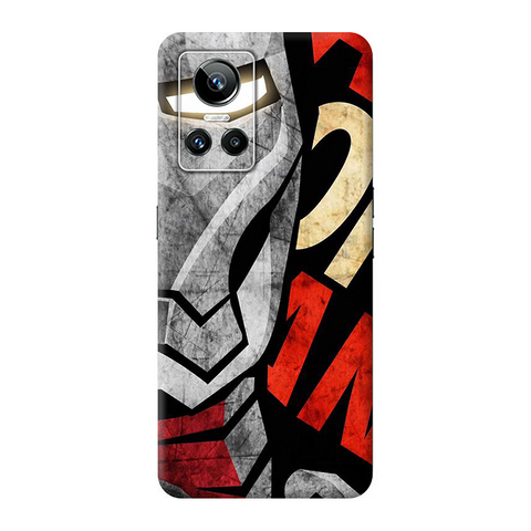 Steel Ironman Skin For Realme