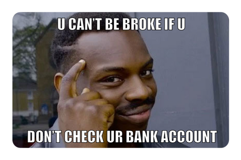 U Can't Be Broke Skin For Credit Card